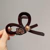 Elegante Schwarze Strass-Haarklammer - Großes High-End-Accessoire