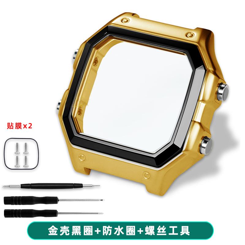 For Casio 3299 AE-1200WH Watch Case Modified AE1200 304 Stainless Steel Watch Case Metal Shell with Waterproof Ring Bezel Glass