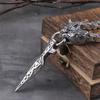 Celtic Wolf Necklace Viking Vegetarian Talisman Spear Pendant Norwegian Talisman Anchor Stainless Steel King Chain Jewelry