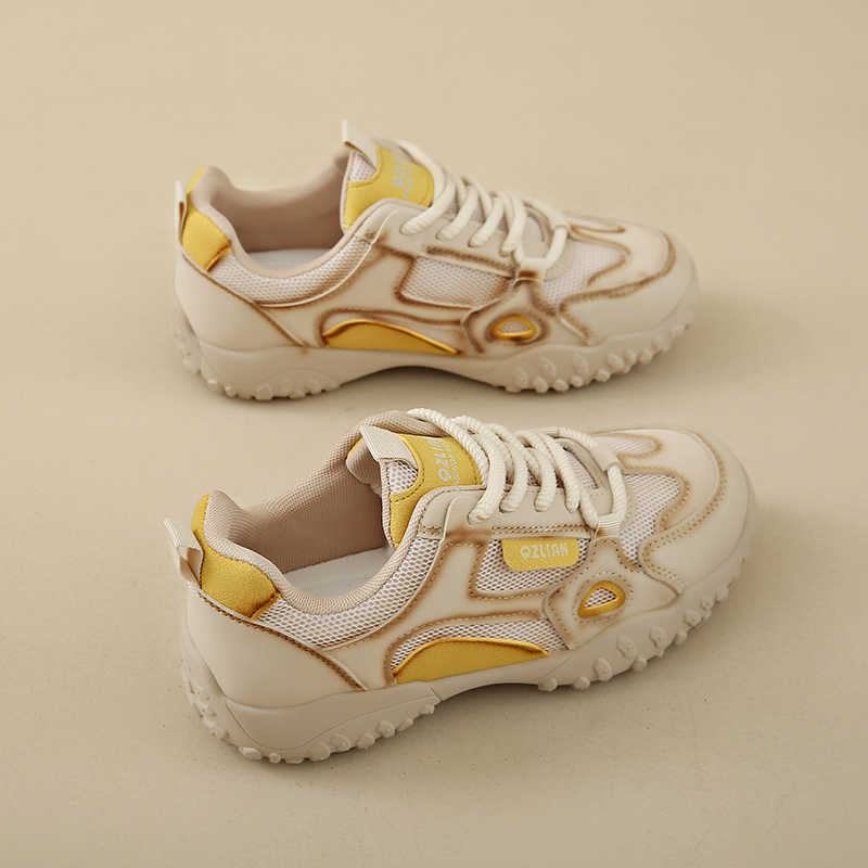 Modne Sznurowane Sznurowane =damskie Sneakersy Koszykówka Outdoorowe Buty Żółte Buty Dla Kobiety Sport Ładne Top Luksusowe Najwyższej Jakości
