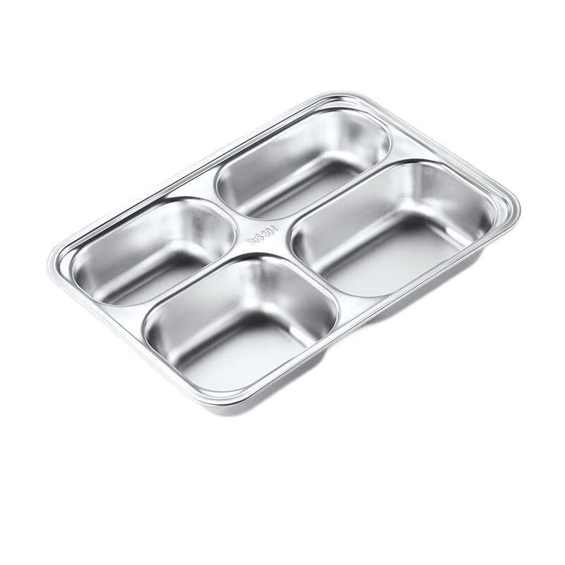 304 Stainless Steel Divided Meal Tray