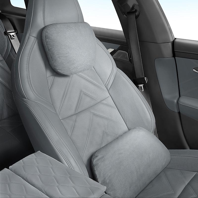 Premium Suede Headrests & Lumbar Supports for Ford Ranger, Transit, Livina