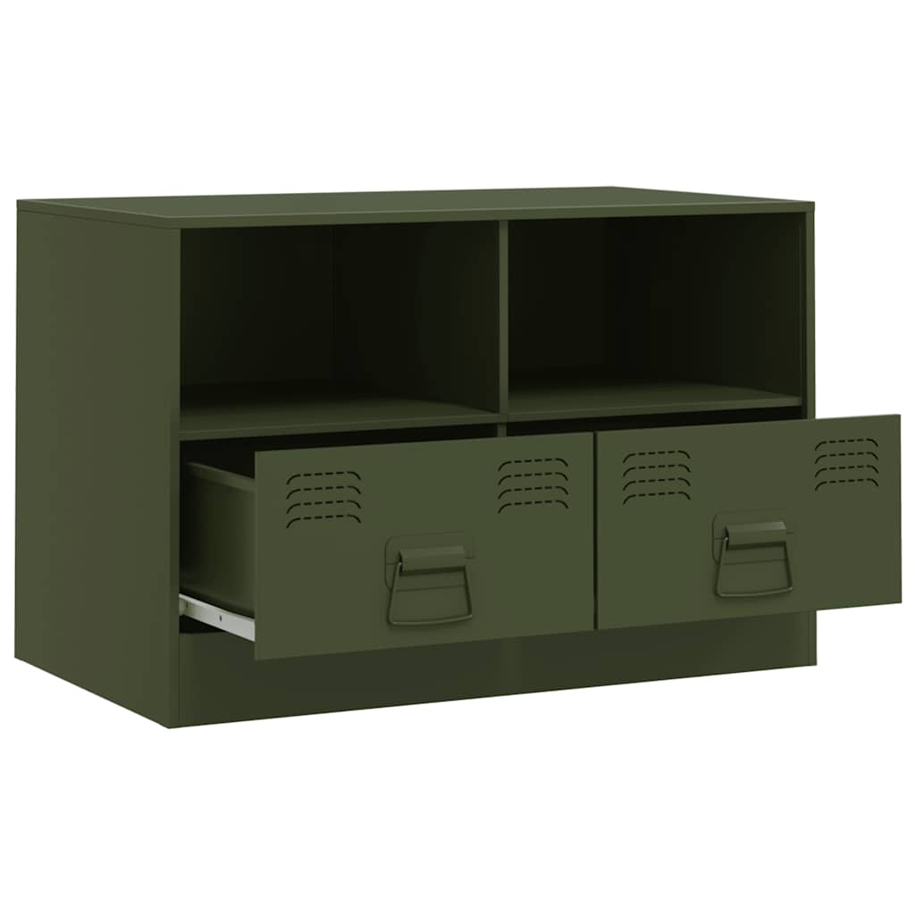 Vidaxl Szafka Pod Telewizor, Oliwkowa, 67X39X44 Cm, Stalowa