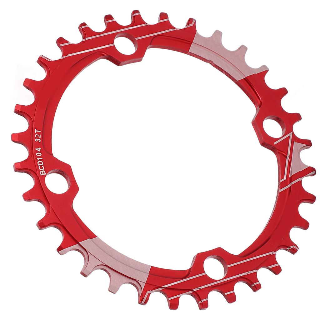 Lebycle 104BCD Round Narrow Wide Chainring MTB Bicycle 32T Crankset Tooth Plate PartsRed