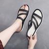 Summer new soft-soled cool slippers, trendy beach slippers for women, fashionable casual single shoes, overalls, one-word slips