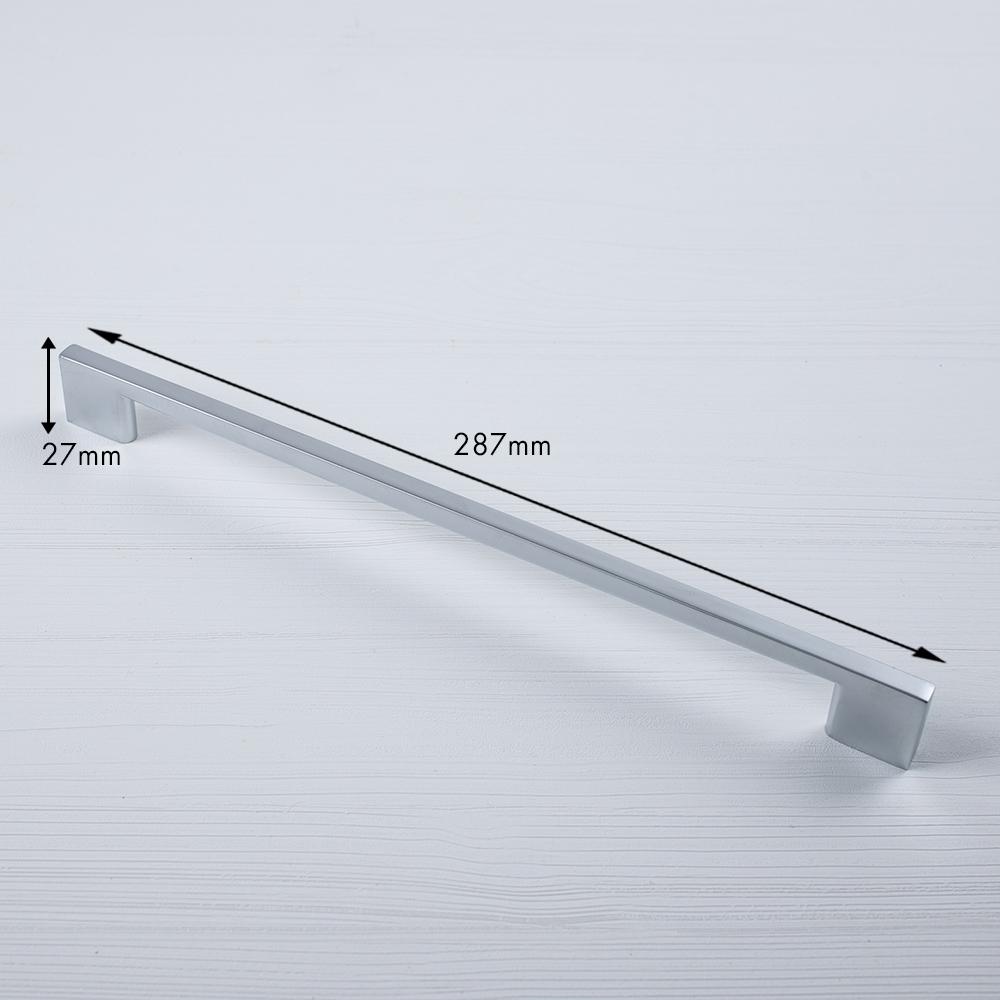 Ferro Fiori Zamak Bracket Handle Pulls for Kitchen and Cabinet, Aluminium, Nickel, Chrome Cabinet and Drawer Pulls