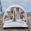 Cotton Plush Hamster Bed Washable Hamster Nest Cozy Rabbit House  Indoor Use