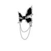 Black Butterfly Tassel Female Ins Sweet and Cool Style, High-end Temperament, Versatile and Fashionable Brooch