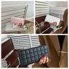 Money Pocket Long Hand Clutch With Zipper PU Long Wallet Trendy Quilted Women's Wallet  Daily