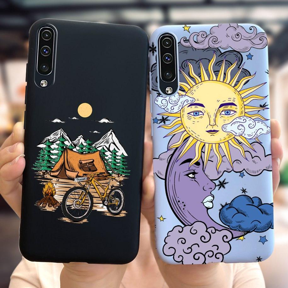 For Samsung Galaxy A70 Case Soft Rubber Tpu Phone Case Purple Lavender Cover For Samsung A70 2019 Case A 70 Back Cover A70s Case