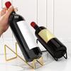 Countertop Wine Rack Iron Wine Bottle Beer Holder Champagne Shelf Drink Display Stand for Home Bar Counter Decor
