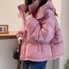 Fashion  Padded Coat Women's Cropped Hooded Puffer Jacket Petite Thickened Warm Autumn Winter Jacket Trendy