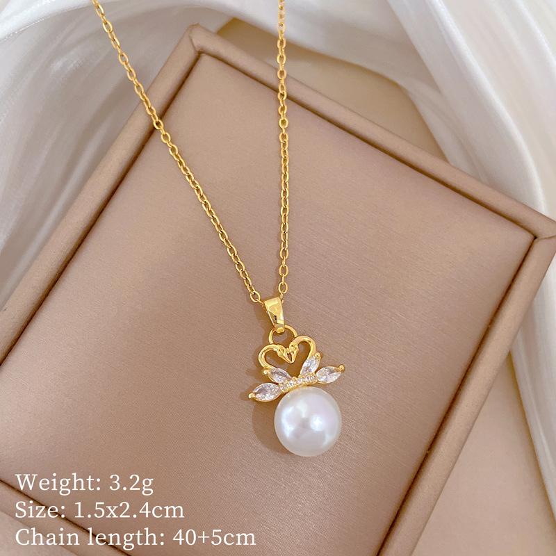 Light Luxury Moon Full Of Diamonds Micro-Inlaid Design Temperament Shining Necklace Female, Simple Pendant