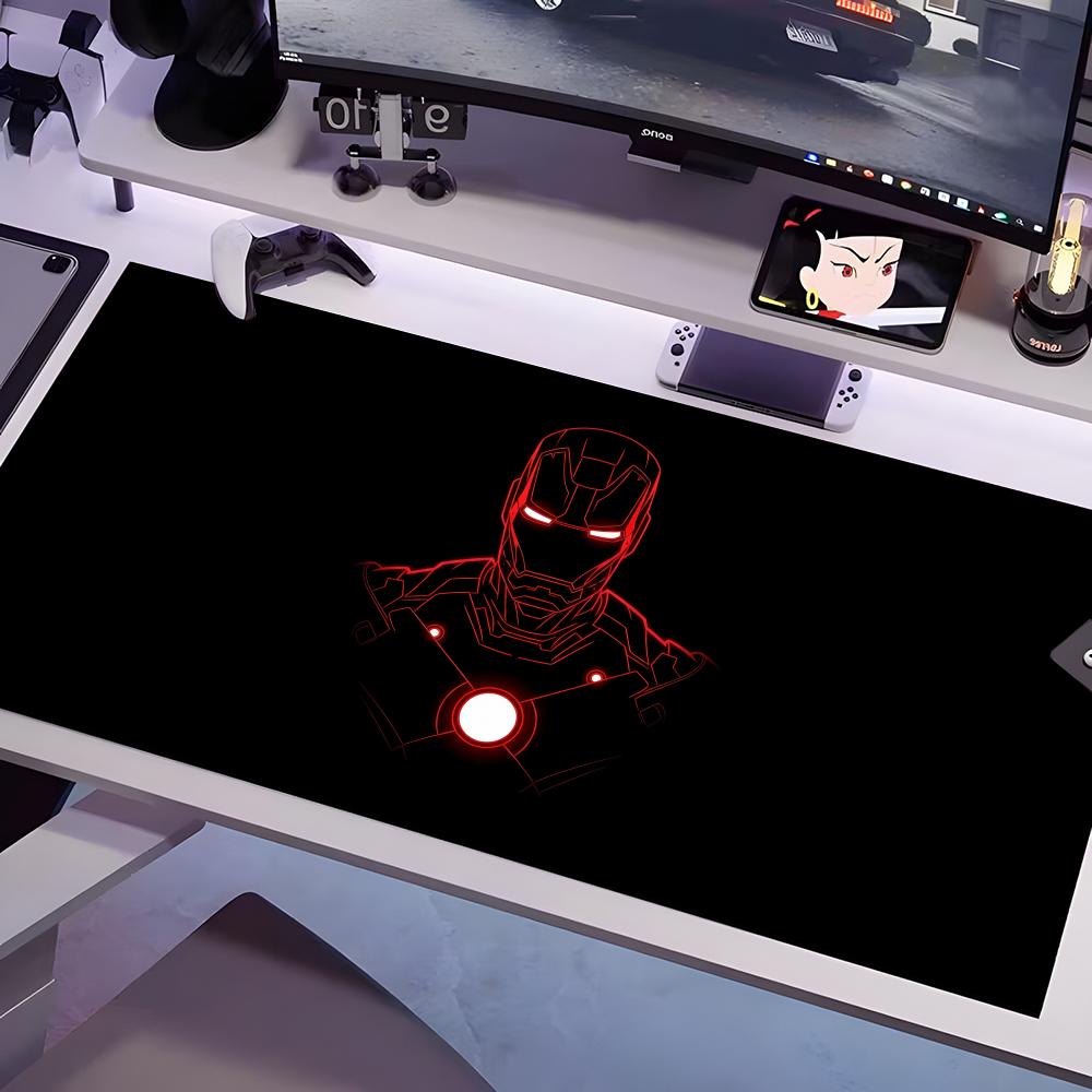 S-ironS M-manS Mouse Pad Multiple Sizes Large Square Computer Office Game Table Mats Rubber Anti-slip Mousepads 600x300x2mm