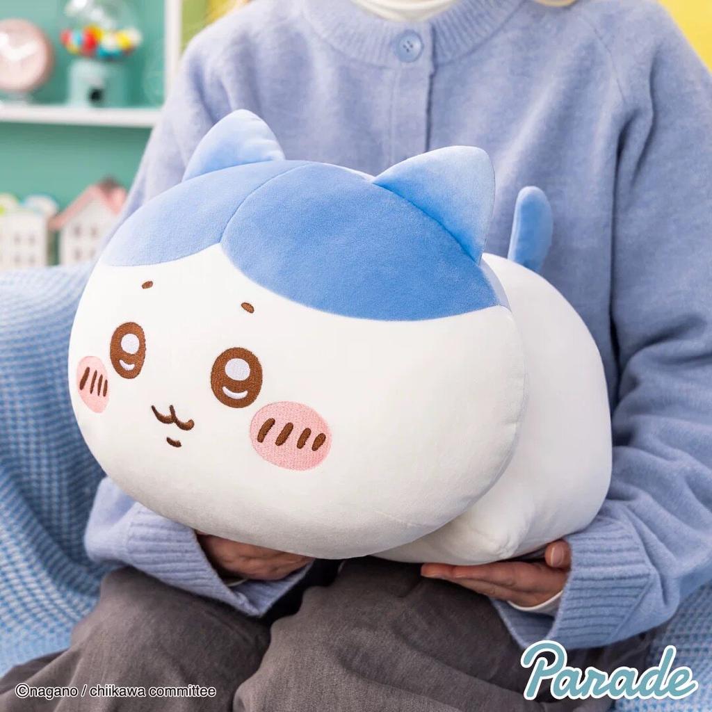 Nova Boneca de Pelúcia Chiikawa de 80cm Hachiware Usagi Chiikawa Kawaii Anime Almofada Macia Brinquedo Coelho Gato Hamster Fofo Presente para Crianças Meninas