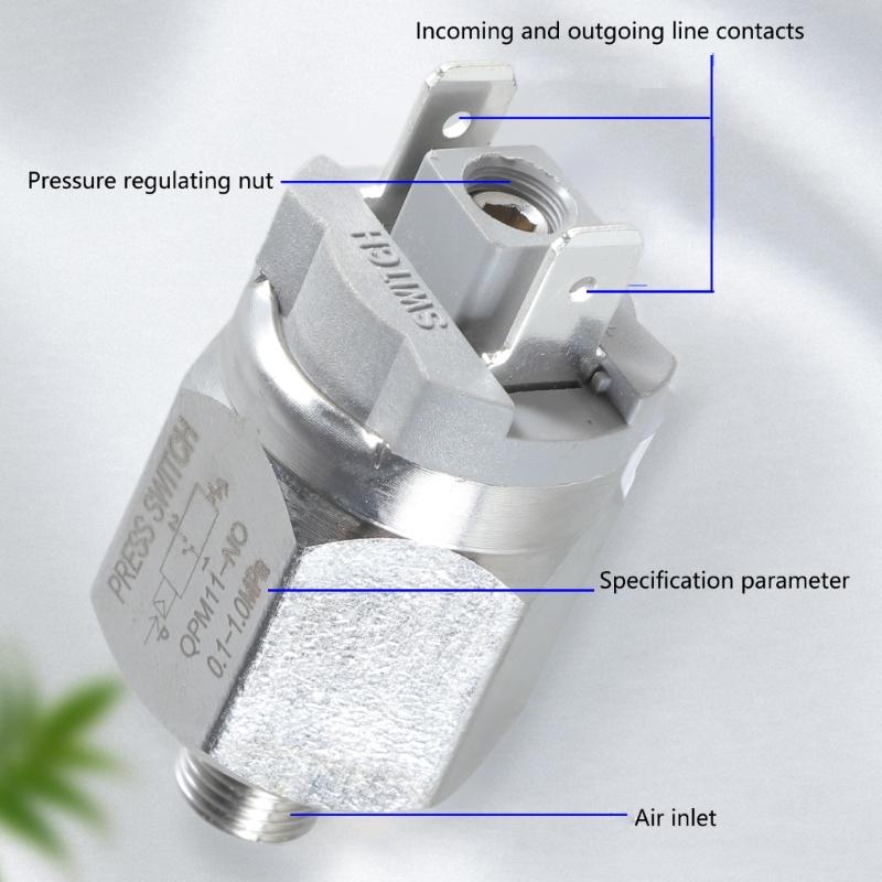 Practical Pressure Switches with Easy Adjustment Sturdy Stainless Steel Builds Suitable for Pressure Vent and Water