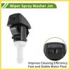 No.986303J000 Windshield Washer Nozzle for Hyundai Santa Fe 2013-2018 Black,White Front Windshield Spray Nozzles Wiper Spray Washer Jet Plastic 1 Set