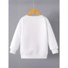 European Sizes Kids' Fashion Round Neck Pullover Sweater, Fall Winter Long Sleeve Top, Cool Soccer Print, Suitable for Daily Casual Wear