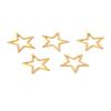 Semitree 10pcs 17mm Star Charms Stainless Steel  Bracelet Connectors Necklace Pendant DIY Jewelry Making Handcrafted Accessories