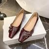 Fashion Shoes Woman Comfortable And Elegant Oxfords Buckle Strap Female Footwear Shallow Mouth Slip-on Square Toe Leather New Dress Slip
