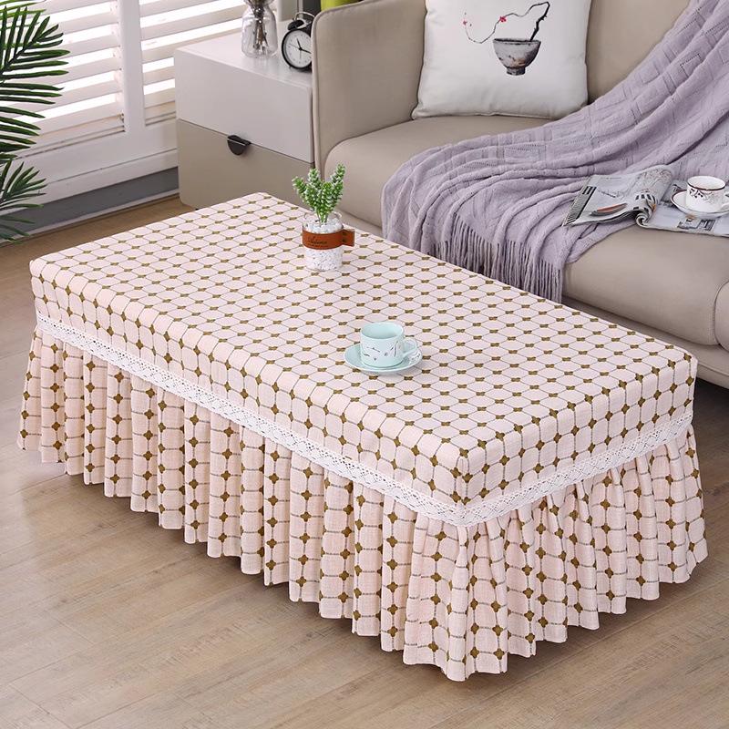 High-Grade Fabric Table Protector: Fully Enclosed Coffee Table or TV Cabinet Cover - Free Shipping