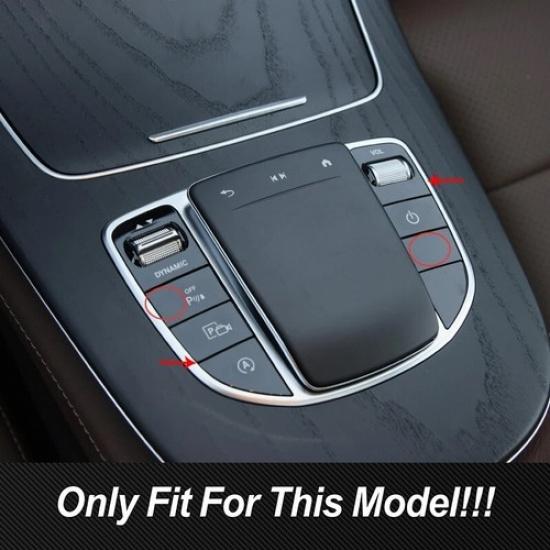 Car Console Multimedia Mouse Buttons Sequins For Benz C E Class W205 W213 GLC