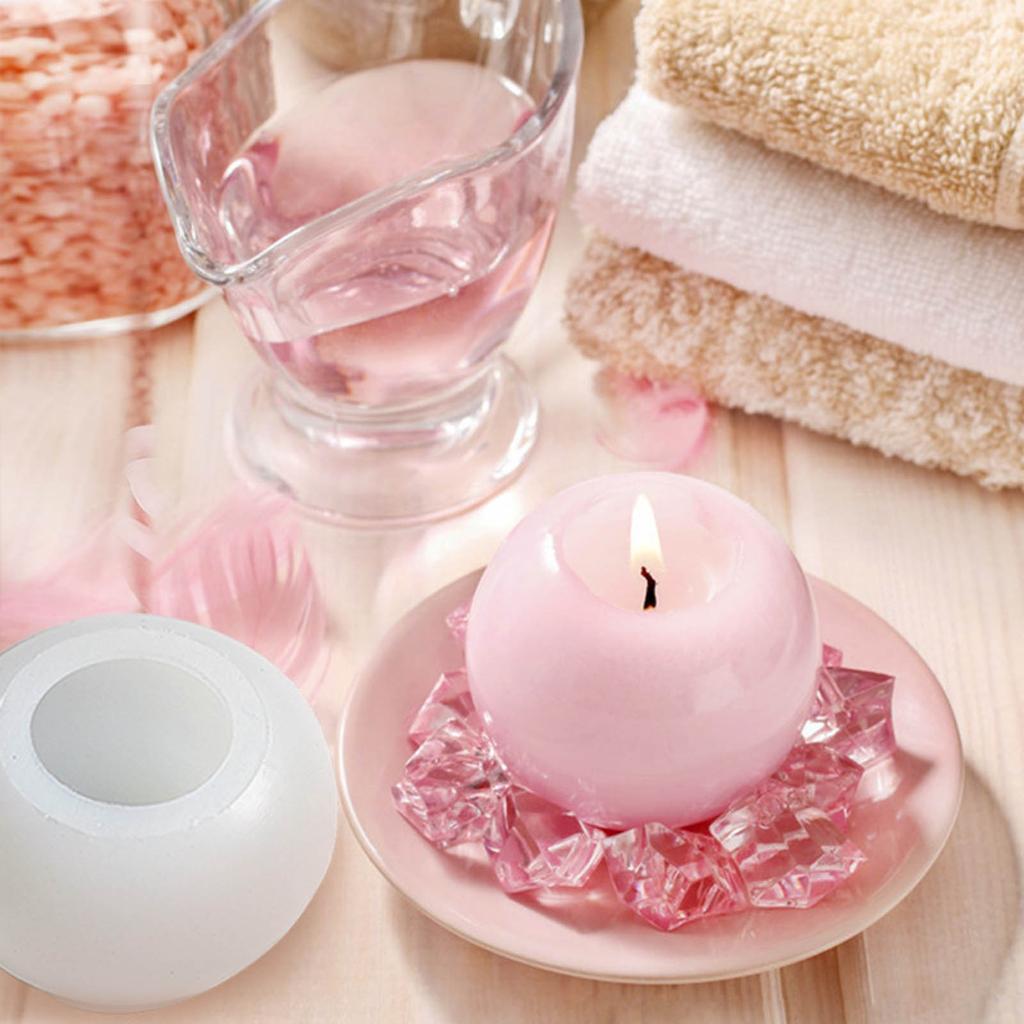 Apples Cake Mousse Candle Mold Silicone Mould 3D Round Soap Molds Chocolate Gypsum Ornaments Christmas Eve Parties Gift