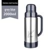 Mayflower 2L Blue-Grey Glass Lined Thermos Flask