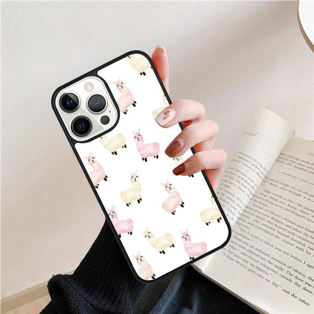 Lama Alpaca Lama Animal Cute Coque Shell For iPhone 17 Air 15 16 14 13 12 Pro Max 11 Pro Max Plus Phone Case Cover