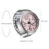 JEWELRYWE Watch Ring Stainless Steel Link Waterproof Analog Quartz Business Casual Fashion Accessory Gift