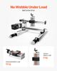VEVOR Linear Stage Actuator, 100 mm Effective Stroke, Ball Screw CNC Linear Motion Guide Rail, Double Optical Axis, C7 High-Precision