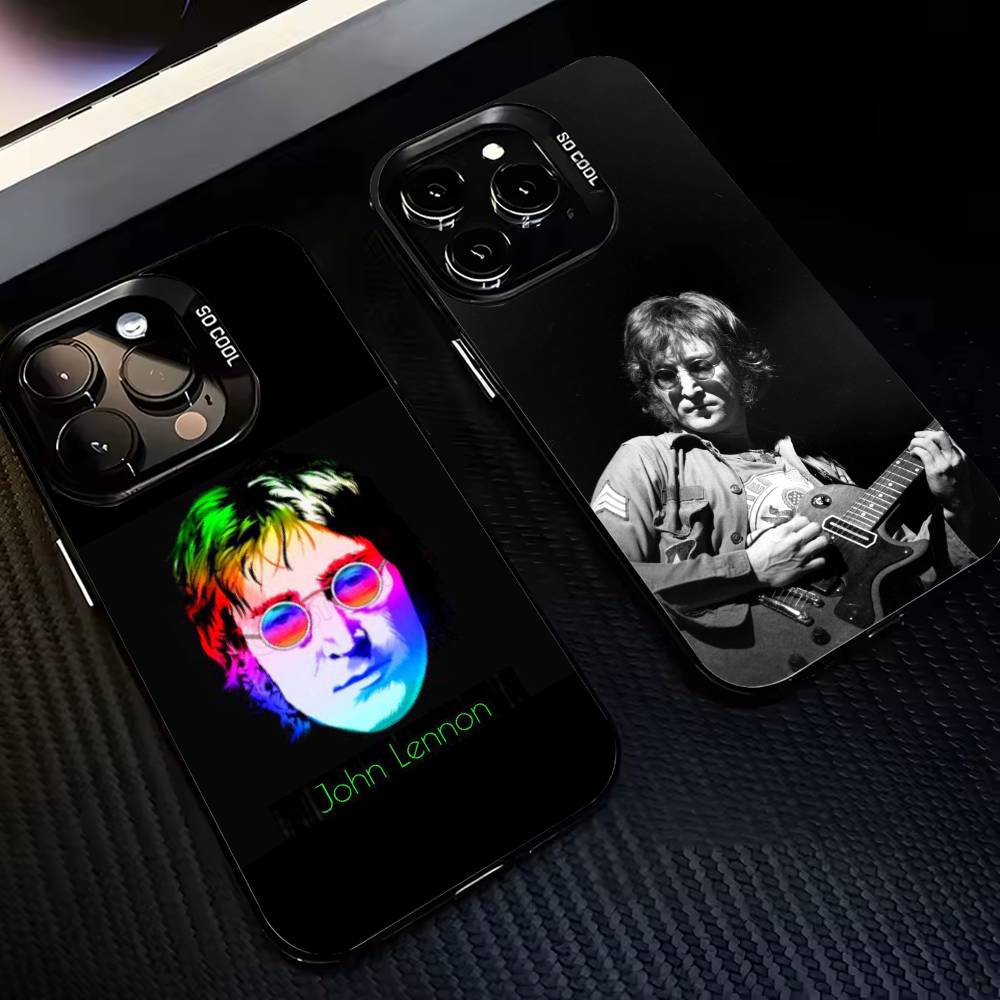 Classic J-John Singer L-Lennon JL Phone Case For iPhone 17,16,15,14,13,12,11 Plus,Pro Max,Colorful Silver Phone Case Funda Cover