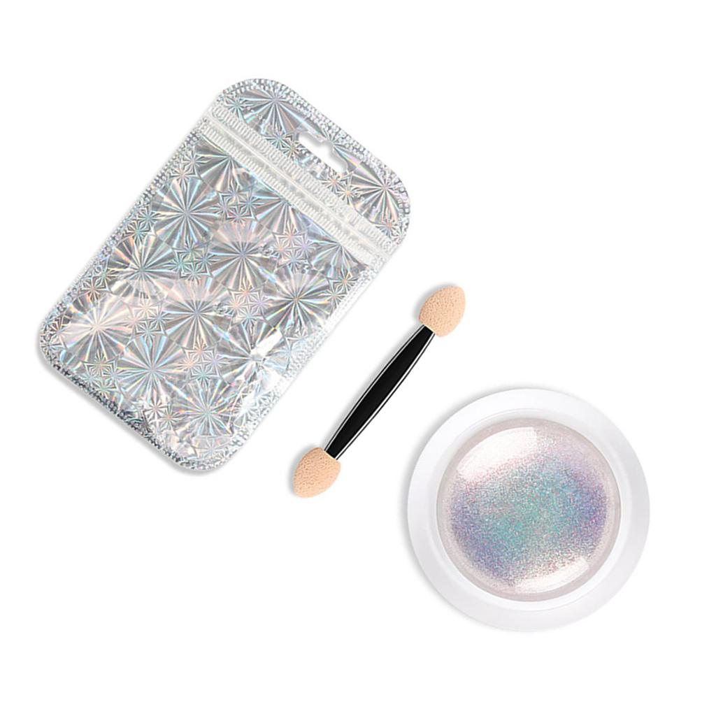 Magic Mirror Neon Effect Powder Shiny Pearl Nail Glitter Nail Art Decorations