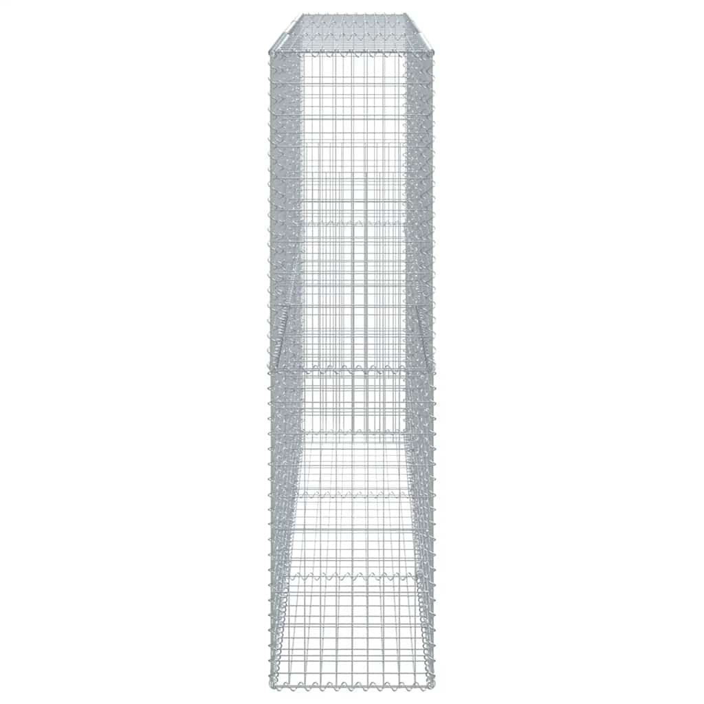 Gabion with Lid 300 X 50 X 200 Cm Galvanized Iron