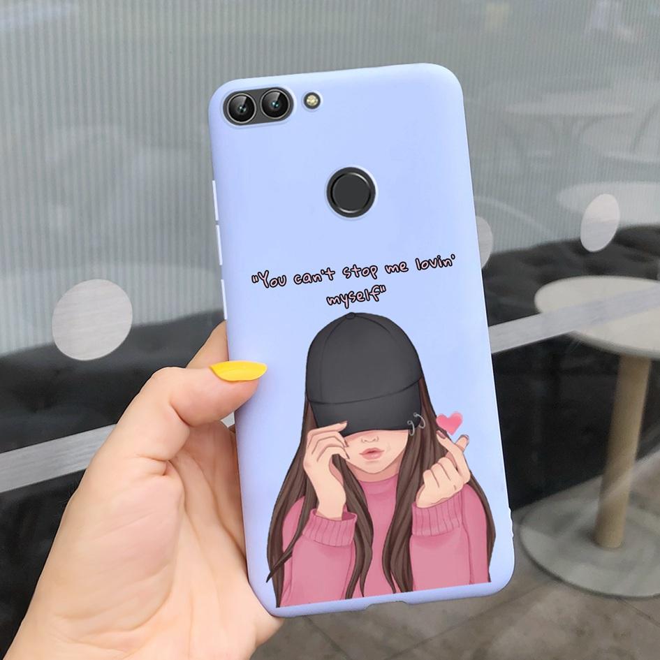 For Huawei P Smart Case For Huawei P Smart 2018 Daisy Flower Phone Case FIG-LX1 Soft Tpu Silicone Back Cover On PSmart 5.65" Bag