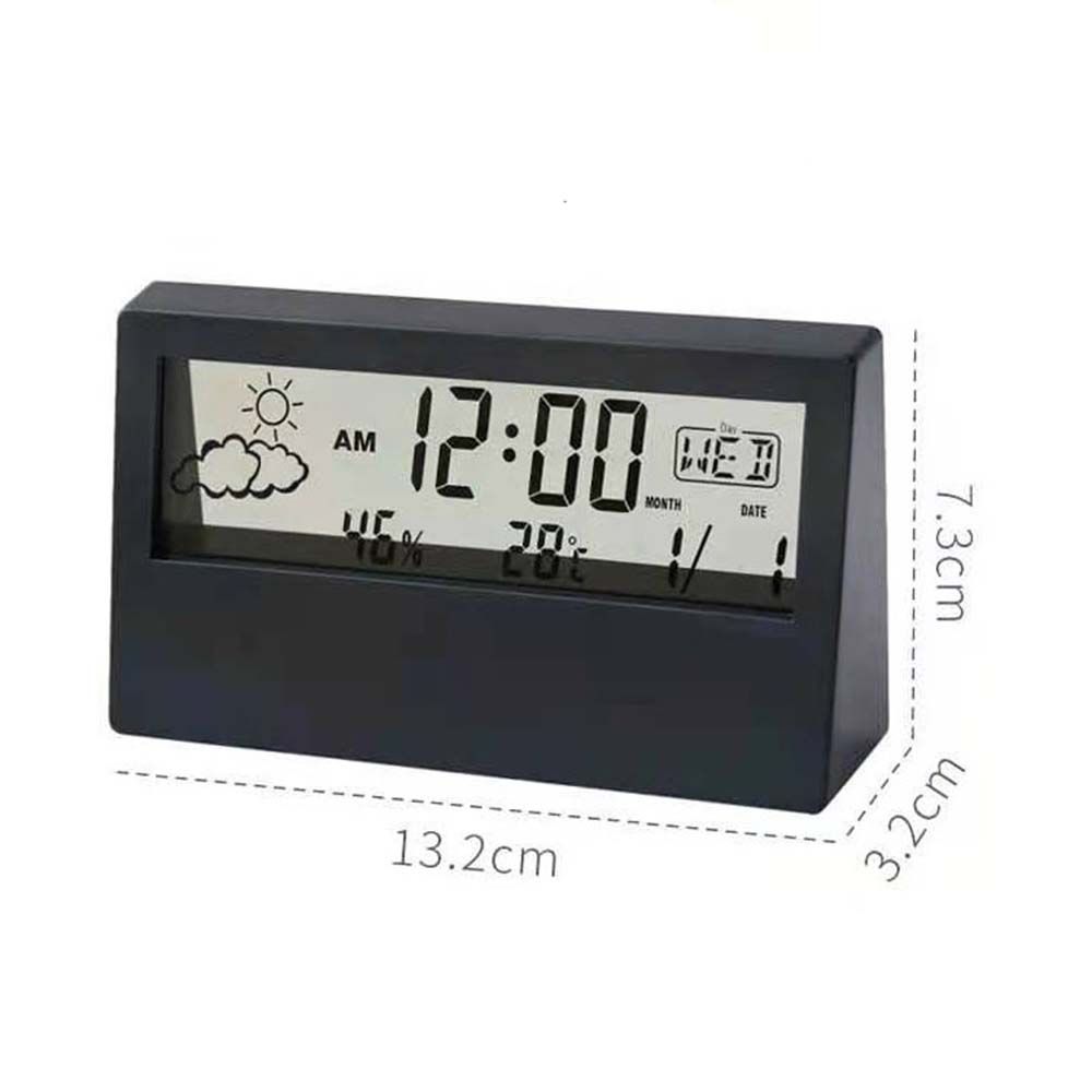 Bedside Table Backlight Temperature Calendar Number Clock LED Digital Large Number Alarm Clock Electronic Clock
