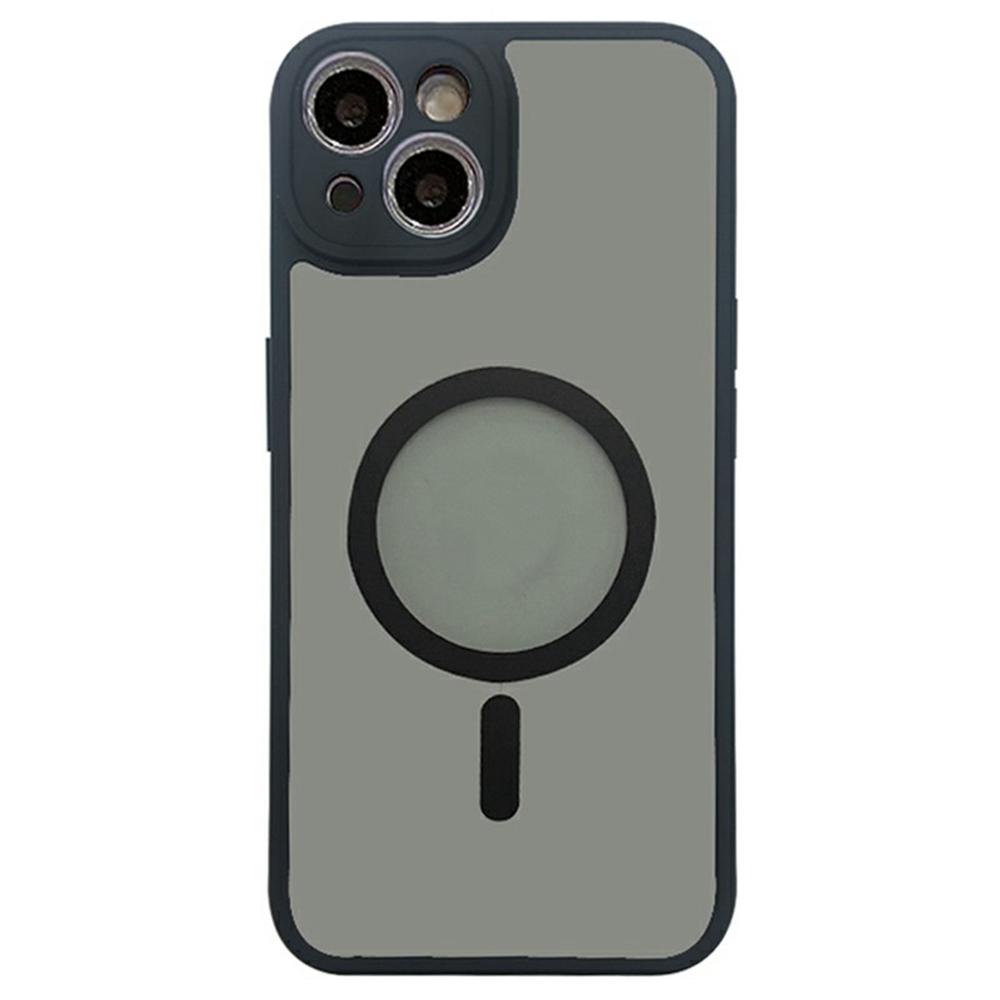 

For iPhone 14 Case Compatible with MagSafe TPU+PC Skin Touch Matte Phone Cover Black