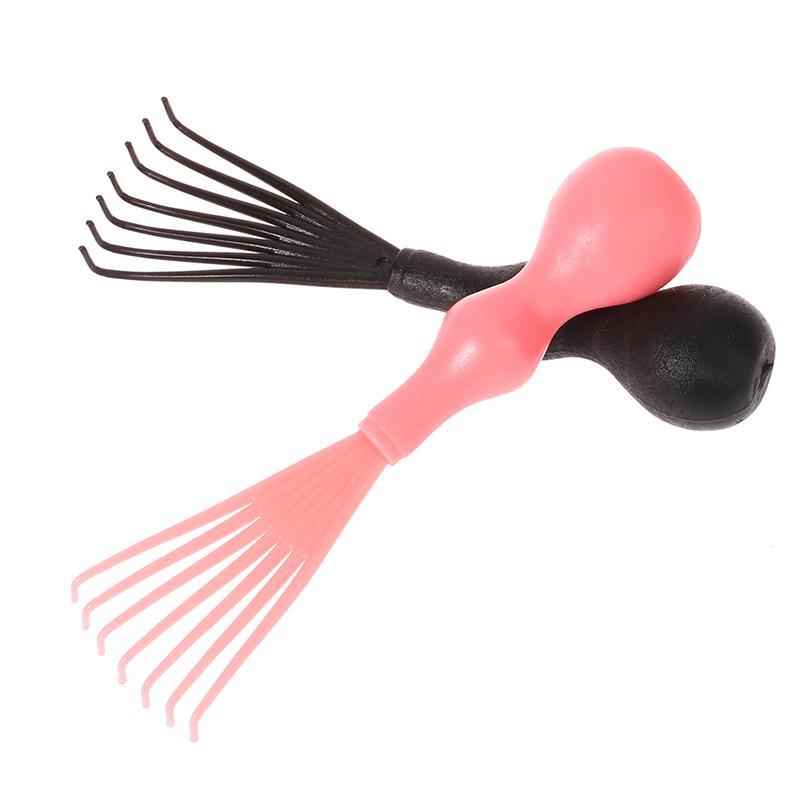 1 szt. Szczotka do włosów Grzebień Czyścik Czyszczenie Usuwanie włosów Rękojeść Osadzone narzędzie