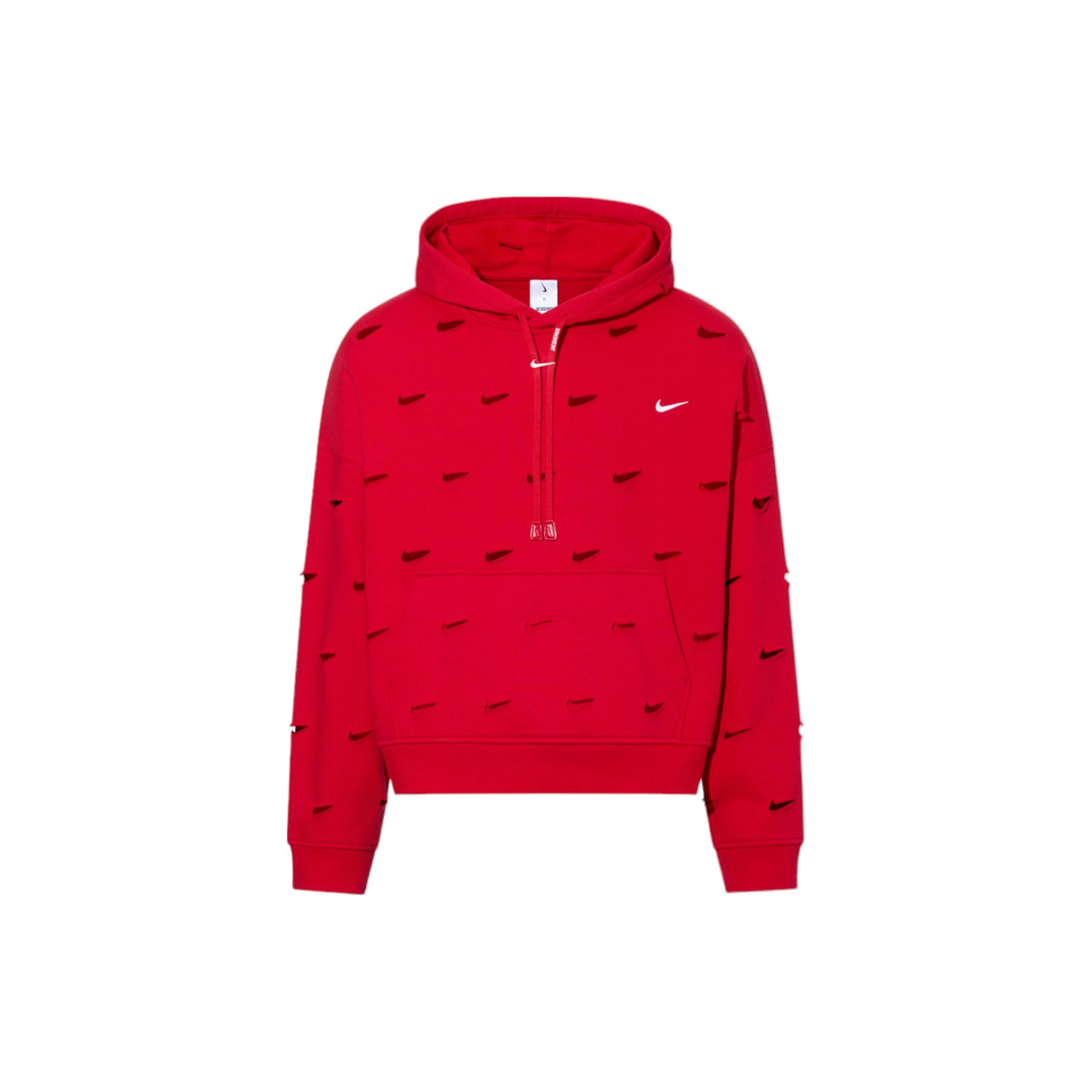 Nike x Jacquemus Swoosh Hoodie Red Men s FJ3482-657 XL