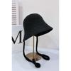 25 early autumn new fashion after women's tether with knitted breathable bucket hat sunscreen sunshade bucket hat tide