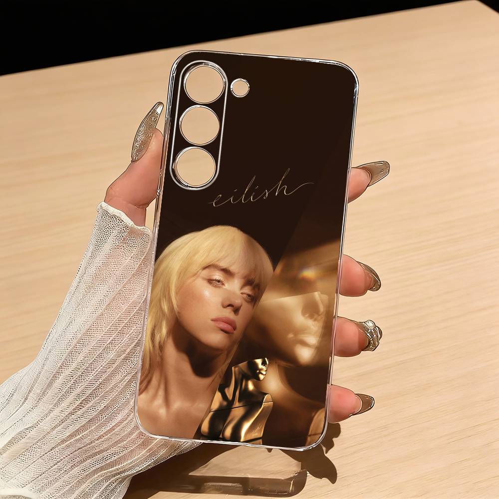 B-Billie E-Eilish Phone Case For Samsung S25,S24,S21,S22,S23,S30,Ultra,S20,Plus,Fe,Lite Transparent Cover