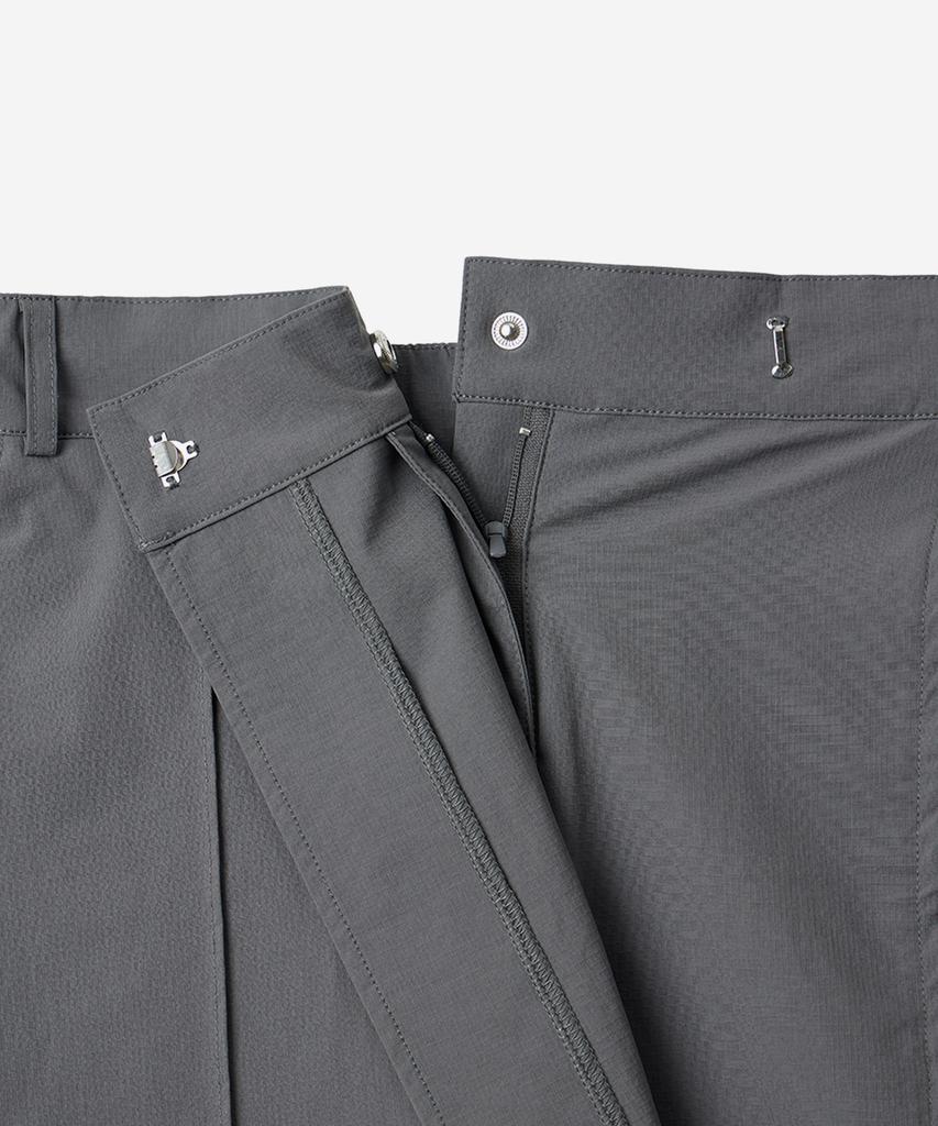 NODE LABS Dev:6 Wrap Skirt Pants_Dark Gray