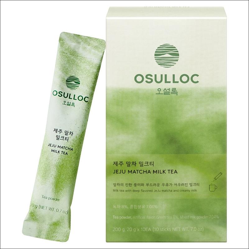 OSULLOC JEJU Matcha Milk Tea 200g (10 sticks x 20g) 1PACK (10 Sticks)