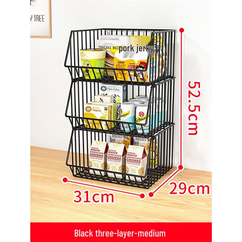 Multilayer Snack & Drink Storage Rack for Kitchen & Dining Table, Living Room & Tabletop Fruit Organizer