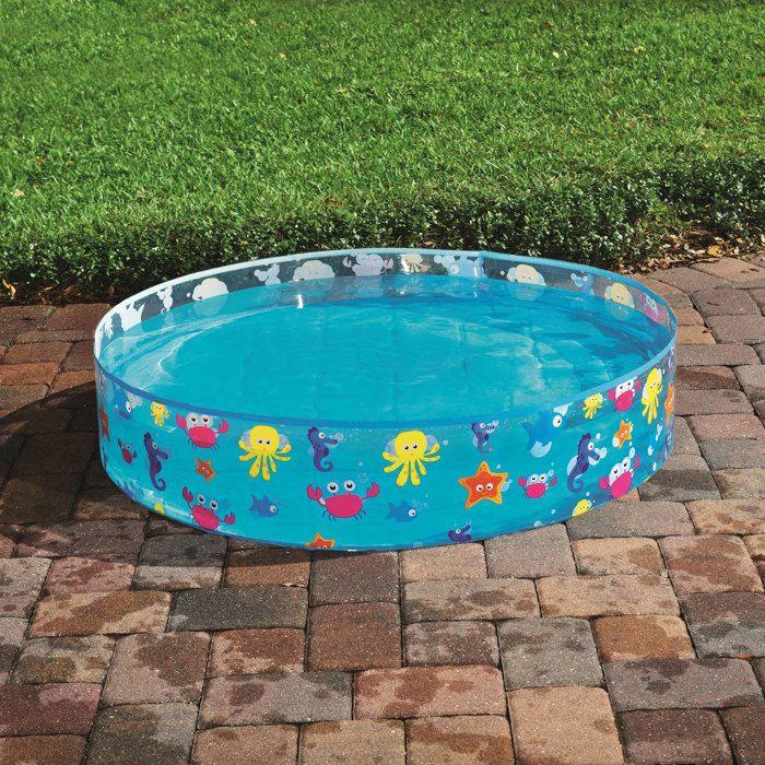Piscine - Bestway - FILL 'N FUN - Diamètre 1.22m - Hauteur 25cm - Multicolore - PVC, Vinyle