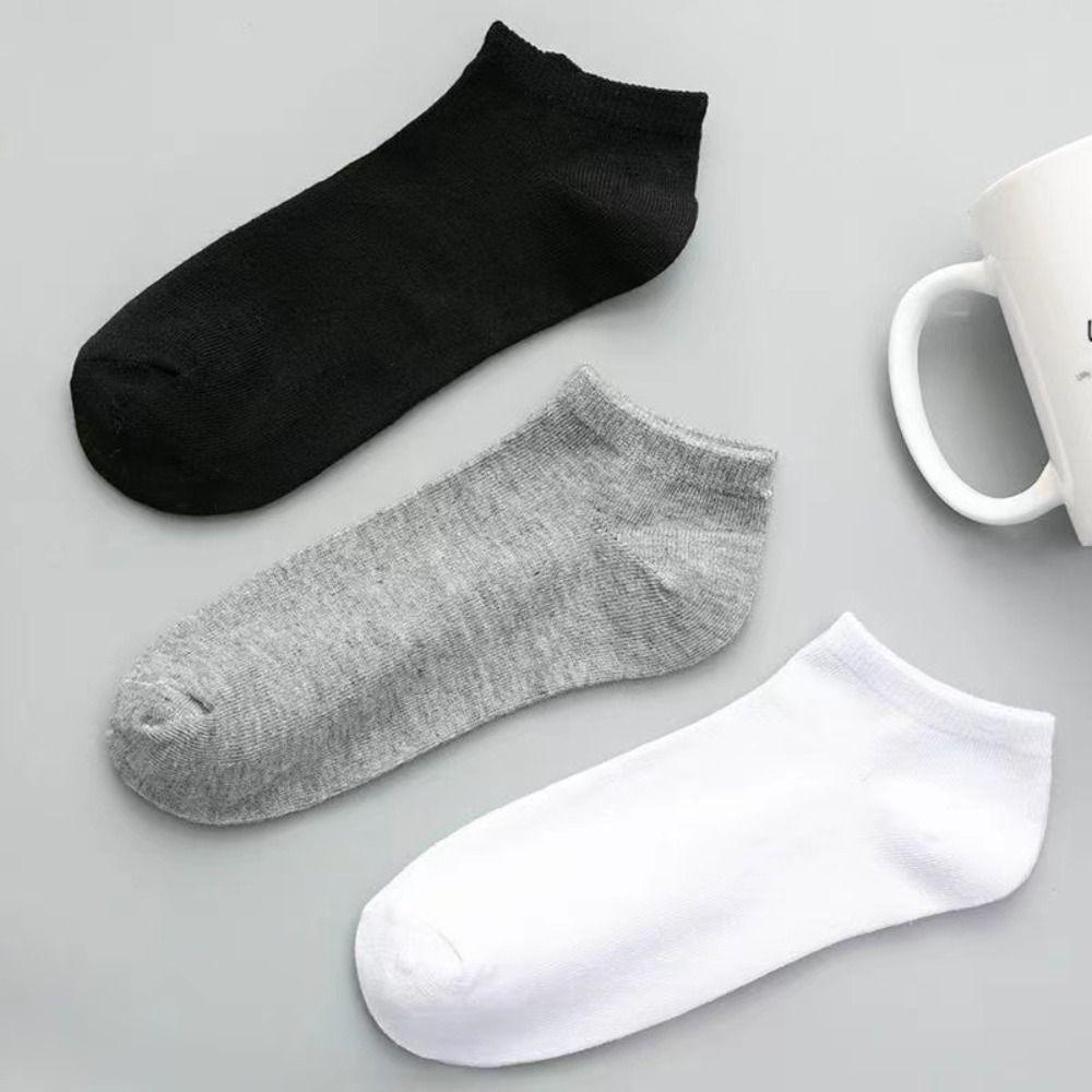 10 Pair Low Cut Low Cut Men Ankle Socks Breathable Cotton Sports Socks  Unisex Women and Men