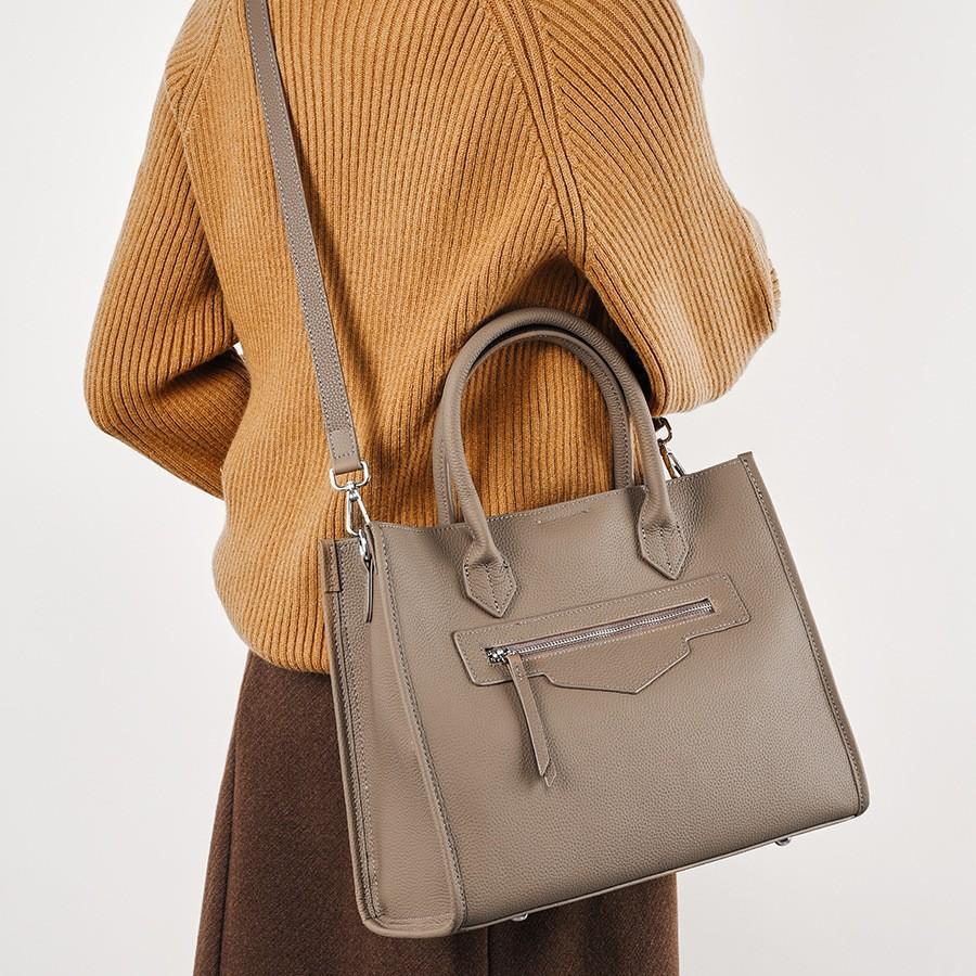 Borsa Grande, Borsa a Shopper, Design Borsa a Mano in Pelle da Donna ad Alta Capacità, Borsa da Lavoro per Computer e Documenti da Donna di Alto Senso