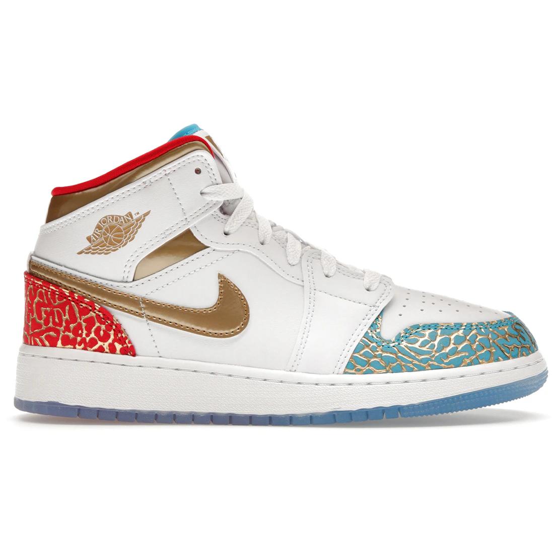 

Кроссовки Jordan 1 Mid Кроссовки Школа NC в Чикаго (GS)(FB2212-100) 36.5