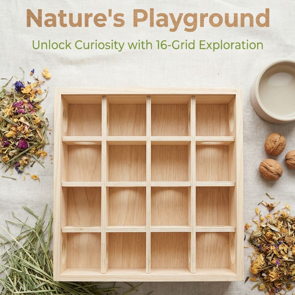 Exploration Hamster Tunnel Maze Wooden Pet Interactive Toy Guinea Pig Puzzle Toy  Exercise