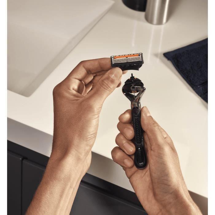 Lames de Rasoir - GILLETTE - Proglide - 4 Lames - Revêtement Anti-Friction - Lame de Finition
